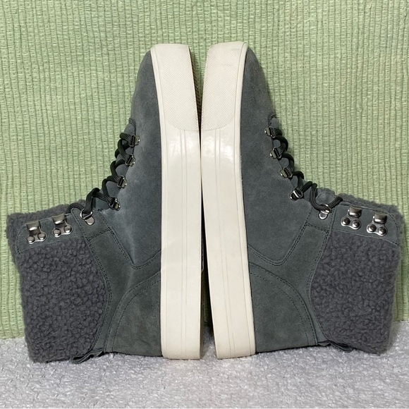 MARC FISHER Women's MFDARLEN-T Grey Suede Lined Boots Sneaker Shoes SZ 9.5M - Picture 7 of 12